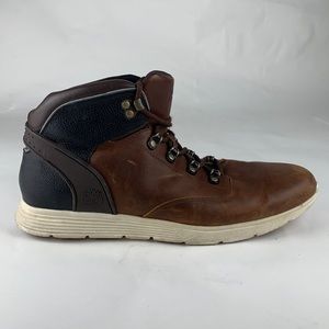 Timberland men’s brown leather Killington lace up hiker boots A1LH Size 11.5